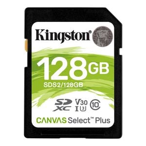 Kingston Canvas Select Plus Memory Card 128 GB SDXC Class 10 UHS-I [SDS2/128GB]