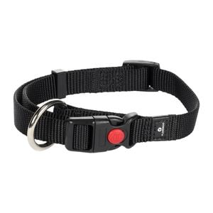 Flamingo Medium Black Ziggi Dog Collar