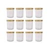 Argon Tableware 150ml Glass Jam Jars With Airtight Gold Lids - Set Of 12 Empty Screw Top Kitchen Storage Preserving Jar