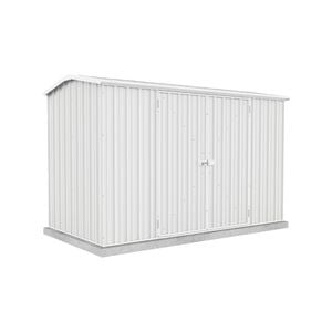 Absco Sheds 3.0 x 1.52 x 1.95m Surfmist Premier Double Door Garden Shed