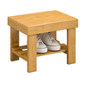 Lifebay Classic Bamboo Storage Stool - Space-Saving Organizer (1pc, 20cm)