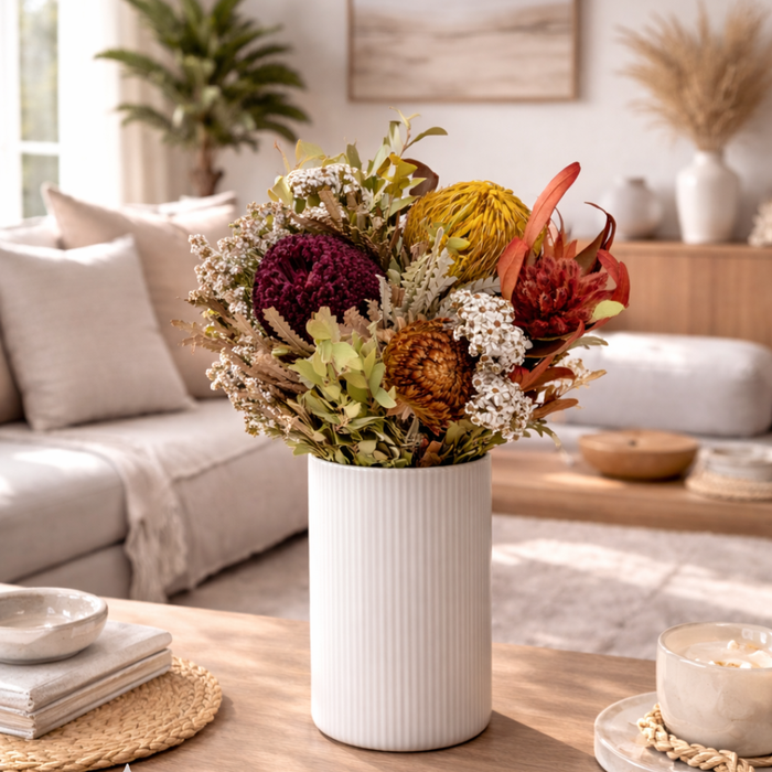 Blooms Of Joy 45cm Autumn Australian Native Dried Flower Bouquet