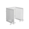 Charlie's Wooden 3 Panel Freestanding Dog Gate White