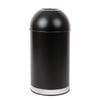 Bolero Bullet Bin Open Top Lid Black 40ltr Waste Bin Commercial Office