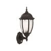 Brilliant 60W Cambridge Black Exterior Wall Light With Sensor
