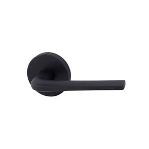 Schlage Matte Black Medio Plus Series Sierra Dummy Lever with QuickFix