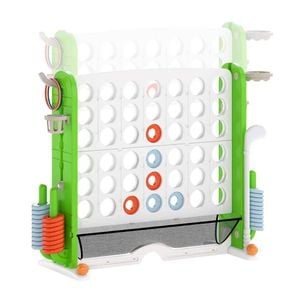 Costway Giant Connect 4 In A Row Jumbo 4-to-score Board Game Set Green