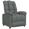 vidaXL Massage Chair Single Sofa Reclining Armchair Living Room Dark Grey Fabric