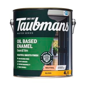 Taubmans 4L Neutral Gloss Oil Based Enamel