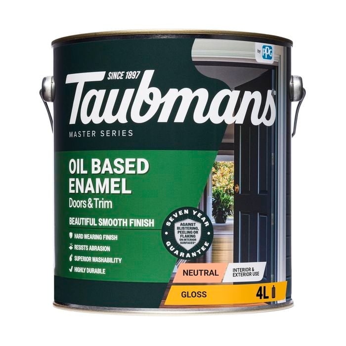 Taubmans 4L Neutral Gloss Oil Based Enamel