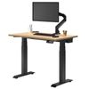 Desky Dual Mini Sit Stand Desk Matte Black Frame 80cm