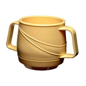 Kh Moderne Bev Mug Insulated Double Handle Yellow 250ml Pack 24 Drinkware Cup Outdoor Camping Hospital Aged Care Drinking Mug