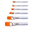 Jasart Size 22 Short Flat Taklon Paint Brush Gold