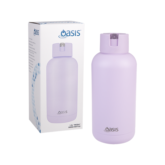 Oasis Moda Ceramic Lined Stainless Steel Drink Bottle 1.5L  - Orchid