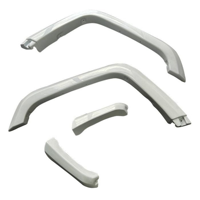 White Front Fender Flares For Toyota Landcruiser 79 Series Gxl 2007-2024
