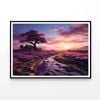 Serene With A Stream, Mountains  Print 100% Australian Made 120x90cm  (Poster)