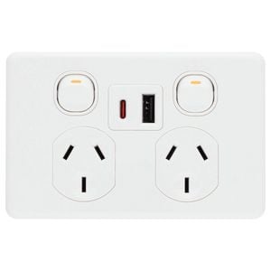 DETA X6 Double Power Point With USB A+C PD30W Rapid Charging