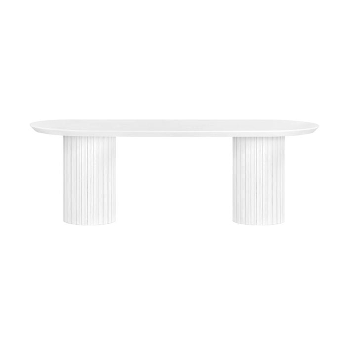 Vanessa Marty 280cm Oval Dining Table White