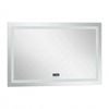 P&p Silver Smart Led Mirror Bluetooth Audio Display Anti Fog Bathroom Unit