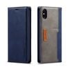 Leather Wallet Magnetic Cover Flip Case - For Apple iPhone 7 Plus / 8 Plus (Blue)