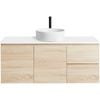 CIBO 1200mm Nordic Coast Veneer Wall Hung Bathroom Vanity With White Countertop Basin - Coast