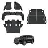 AUSGO Floor Mats & Boot Liner Set for LEXUS LX Series LX500d LX600 2021-Onwards Car Floor Liners Cargo Mat