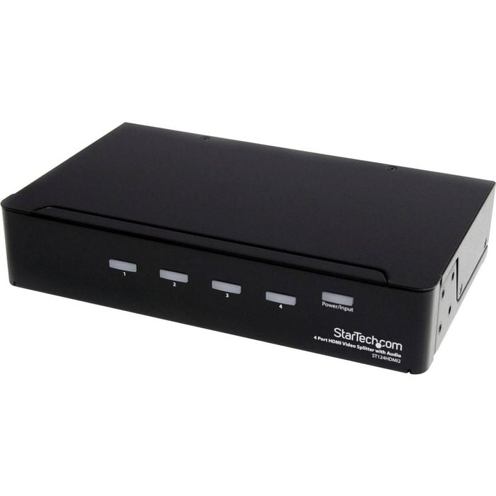 Startech.com Hdmi Splitter 1 In 4 Out - 1080p - 4 Port -mounting Brackets - 1.3 Audio - Hdmi Multi Port - Hdmi Audio Splitter