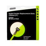 Haydn 80 Grit Radial Sander Replacement Disk Coarse - 6 Pack