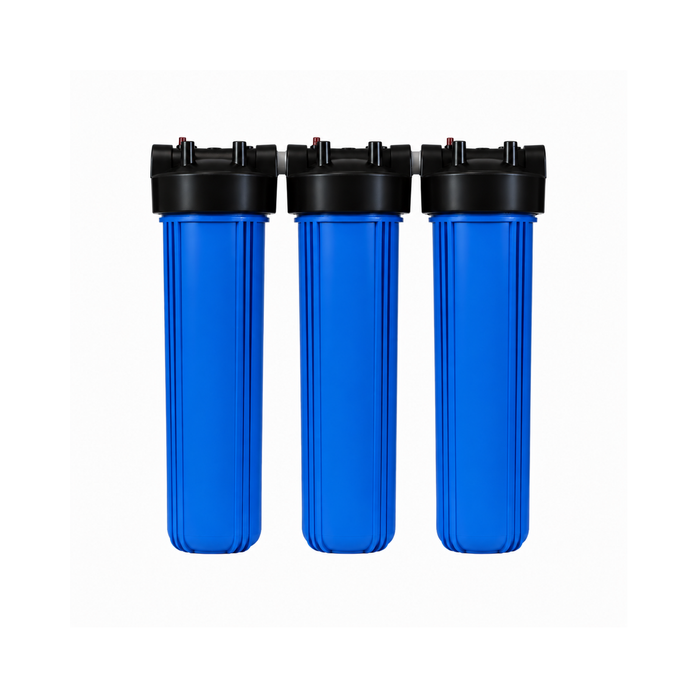 Stefani 20" Triple Lead Free Whole Of House Water Filtration System