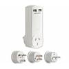 HPM 4.2A USB Adaptor with Charger World Travel Pack