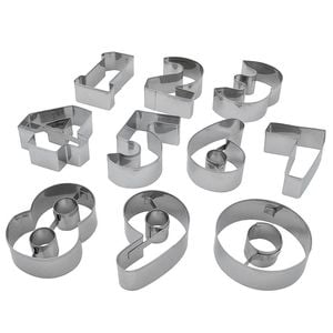 Professional Bake Numbers Cookie Cutters 10 Piece Soffritto