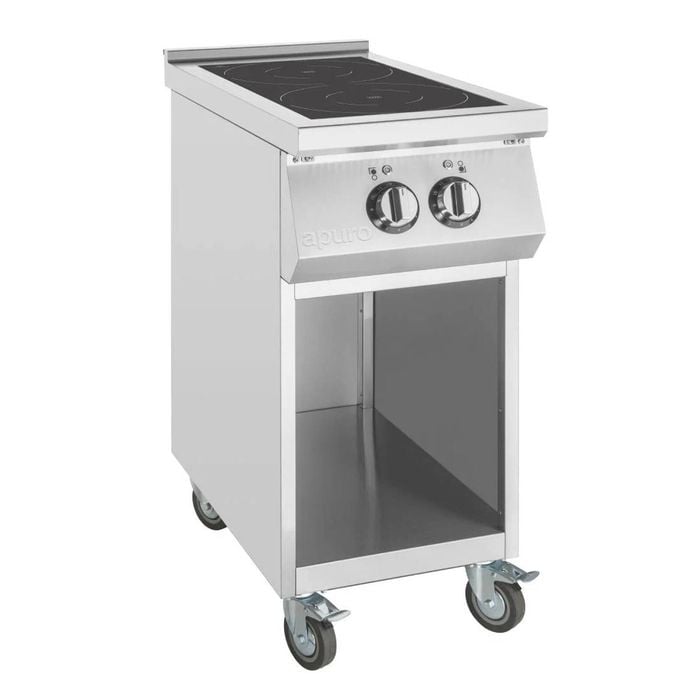 Apuro Freestanding 2 Zone Induction Hob - Induction Cooking (cu487-a)