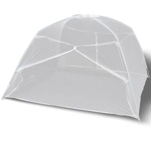 vidaXL Mongolia Mosquito Net Bed Canopy Camp Netting Queen Size Screen Tent
