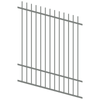 ProtectorAl 350 - 1200 x 1500mm Palladium Silver Raked Up to 15º Picket Top Pool Fence Panel