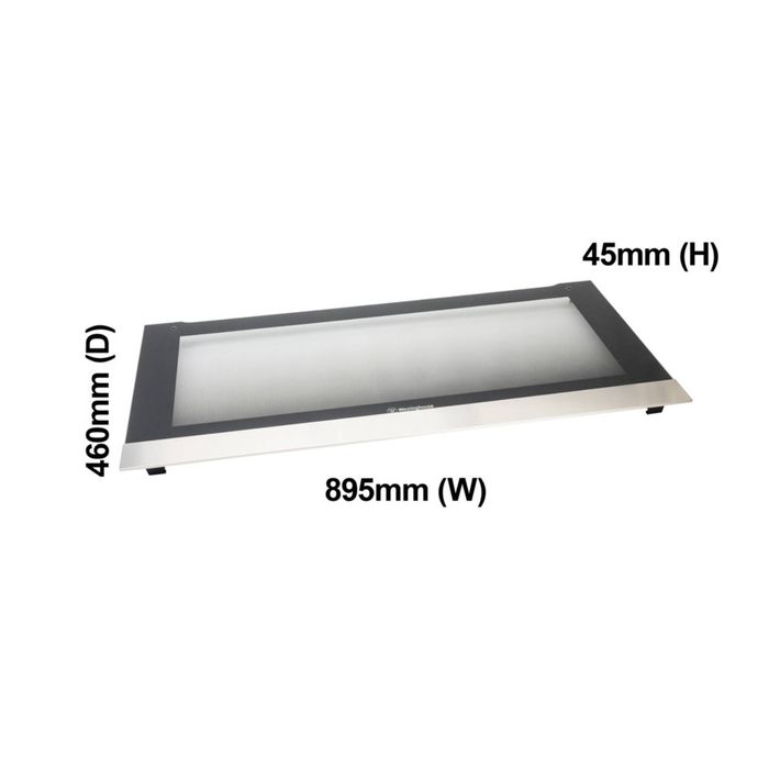 900Mm Oven Door Outer Glass - Front Glass Door Assembly 140166168017, suits Westinghouse