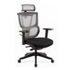 Maestro Furniture Kiran High Mesh Back Fabric Seat Full Adjustable Ergonomic Computer Office Working Chair Black