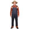 Adult Farmer Bib Costume  Wo Work Overalls Halloween Fancy Dress Up L/XL 175-185cm Height