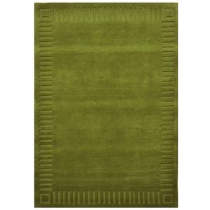 Handtufted Wool Rug-unique 6445-garden Green-190x280cm