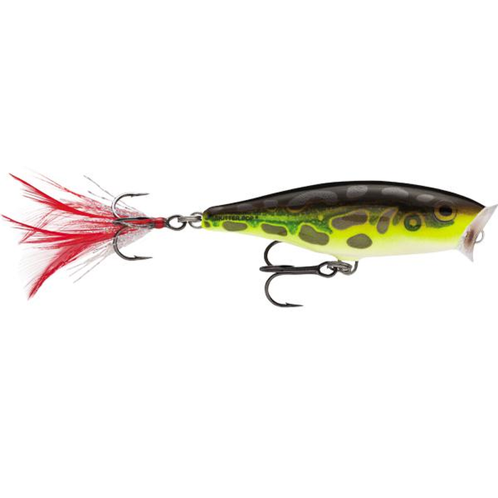Rapala Skitter Pop 5cm Topwater Hard Body Fishing Lure Lime Frog