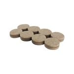 Surface Gard 29mm Beige Round Adhesive Felt Pads - 16 Pack