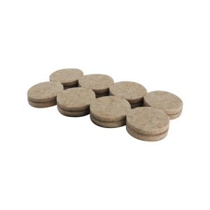 Surface Gard 29mm Beige Round Adhesive Felt Pads - 16 Pack