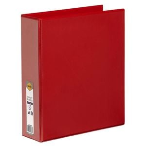 Marbig 2 D-ring Clearview Insert Binder 50mm (A4) (Red)