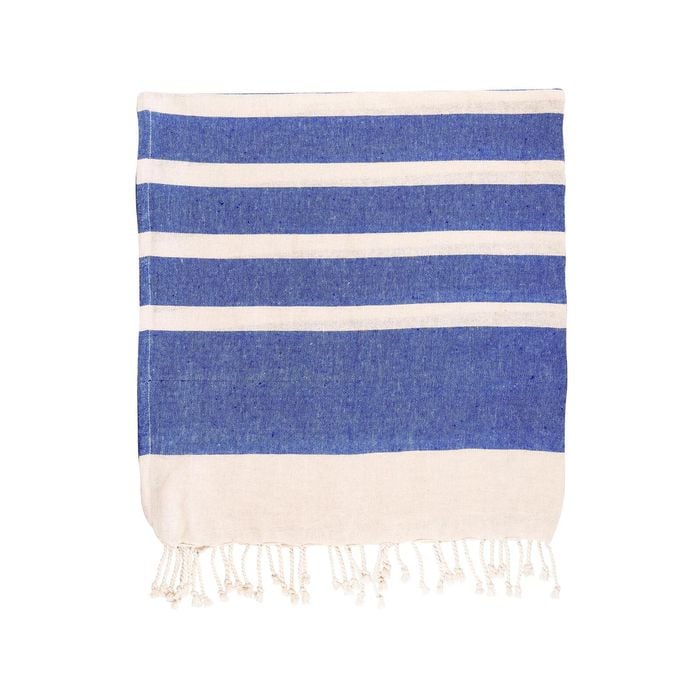 Nicola Spring Turkish Cotton Towel Set - Navy Stripe