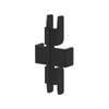 Flexi Storage Home Solutions Black Double Slot Wall Strip Joiner - 2 Pack