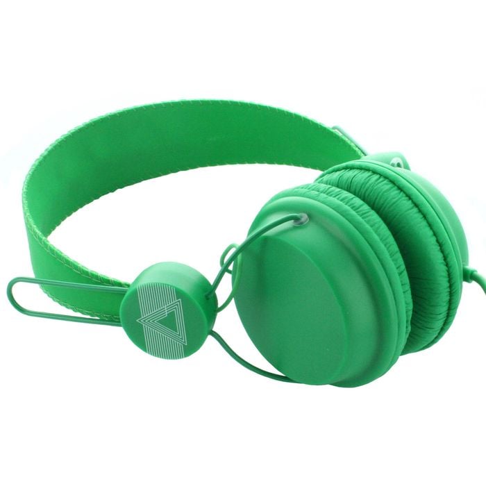 Coloud Colors Green Headphones On-Ear with Inline Mic & Remote C22M