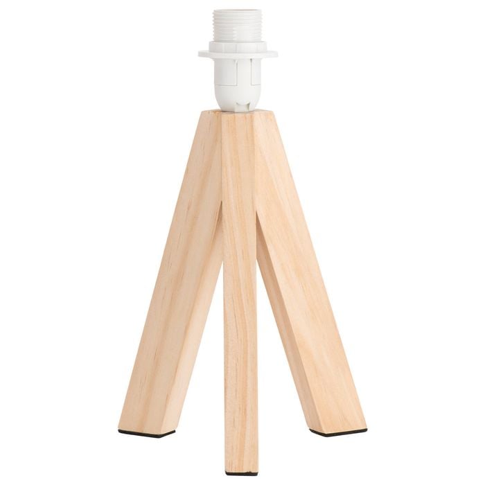 Verve Design 24.5cm Wood Inga Tripod Lamp Base