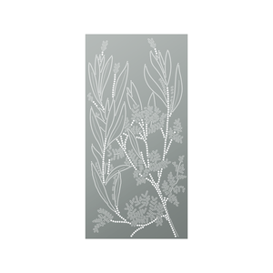 Walpix 1800 x 900 x 2mm Woodland Grey Flat Profile Grevillia Perforated Aluminium Decorative Screen