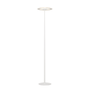 Telbix Faro Modern Standing Floor Lamp Light Metal Acrylic White
