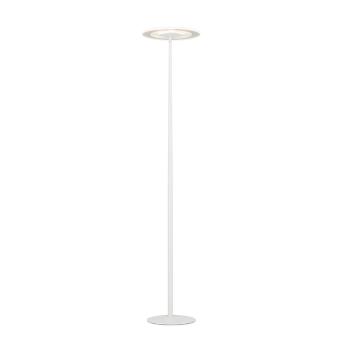 Telbix Faro Modern Standing Floor Lamp Light Metal Acrylic White
