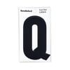 Sandleford 85mm Black Cut Out Self Adhesive House Letter Q
